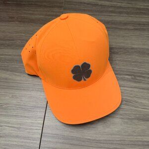 Black Clover Men's Performance Baseball Hat Orange Clover Logo NEW WITH TAGS